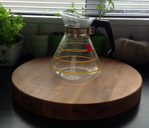 This Mum Rocks Op Shop Show Off Retro Coffee pot yellow vintage mid century modern thrifted